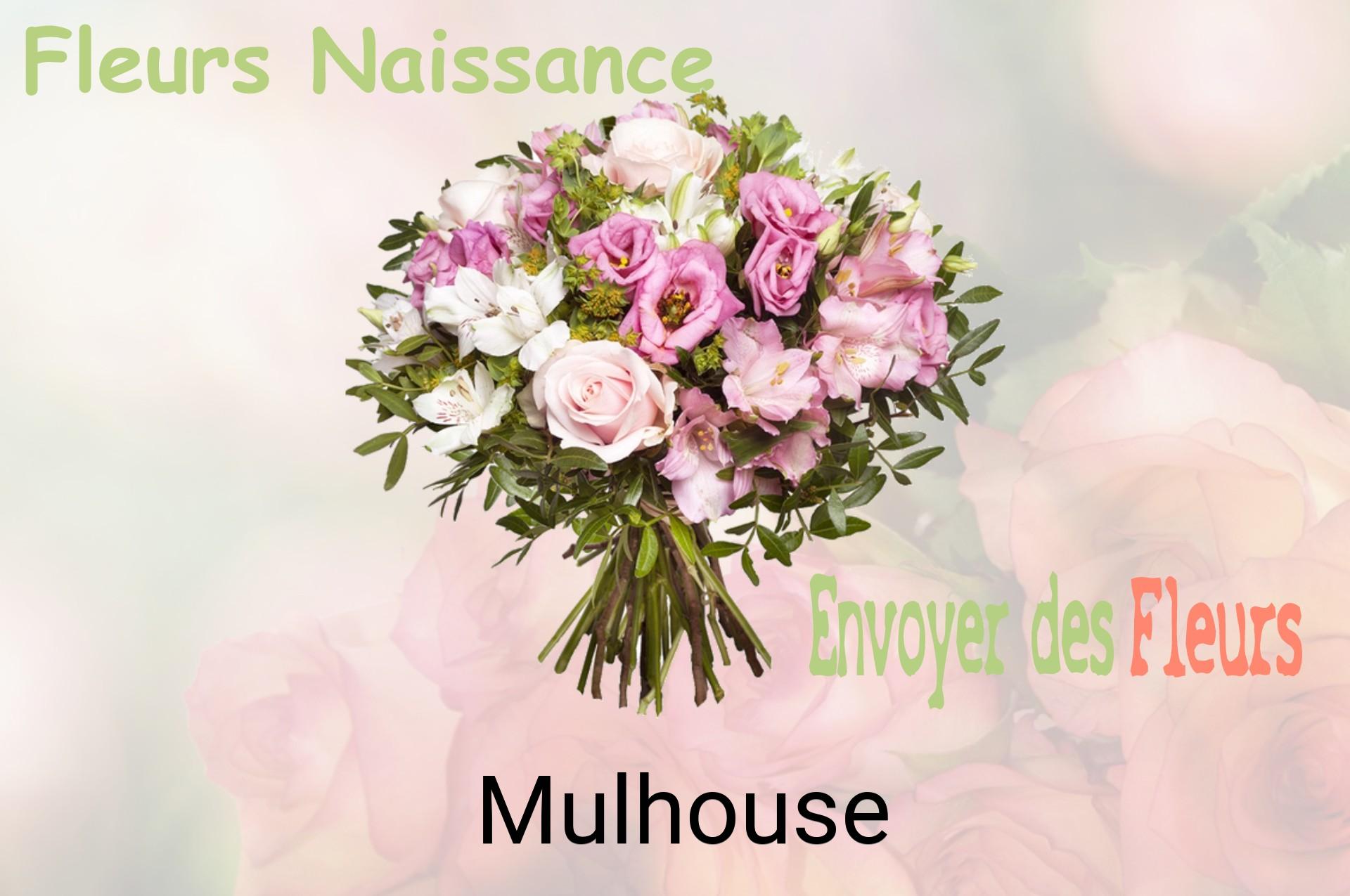 Bouquet de fleurs de naissance livré à Mulhouse
